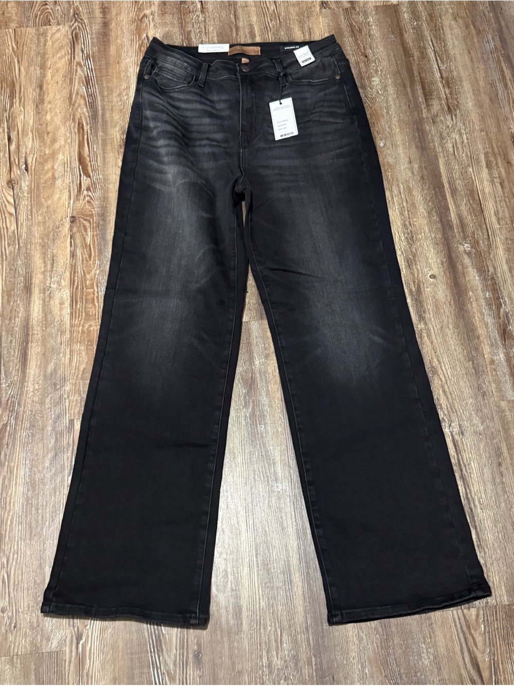 Judy Blue Straight Fit Jeans Women's 15/32 High Rise Denim in Black NWT